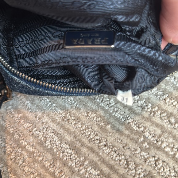 Prada Embellished Denim Mini Crossbody Bag - Picture 15 of 17
